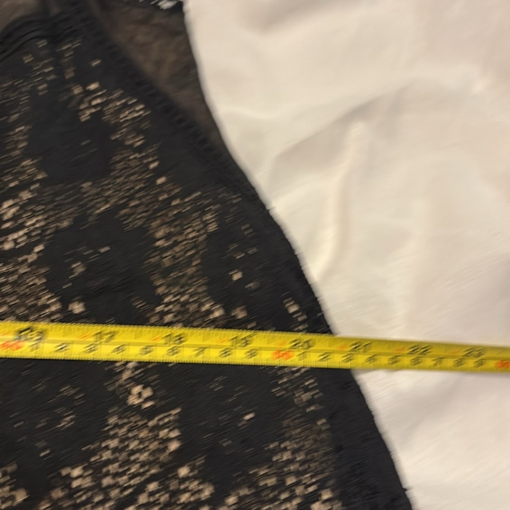Free People Angel lace black babydoll dress SZ SM lined dark whimsy fairy boho - Picture 9 of 16